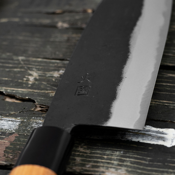 Hinokuni Shirogami#1 Nóż Santoku 18 cm
