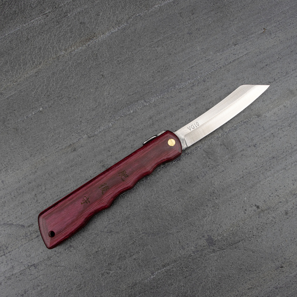 Nóż kieszonkowy Higonokami Kanekoma Woody VG-10 Red 7,5 cm