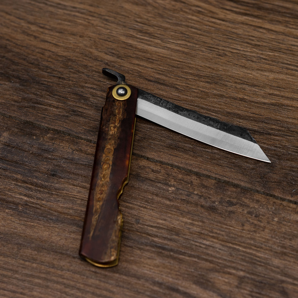 Nóż kieszonkowy Higonokami Kanekoma Kaba Kora Wiśni Aogami#2 8 cm