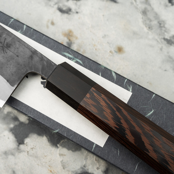 Shiro Kamo Aogami Super/SS Nóż Santoku 16,5 cm