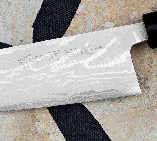 Shiro Kamo Shirogami Nóż Santoku 16,5 cm