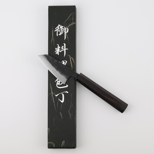 Hatsukokoro Kurogane Aogami#2/Iron Kurouchi Nóż Bunka 8 cm