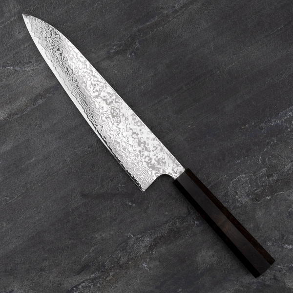 Hatsukokoro Hayabusa Ginga ATS-34 Damascus Nóż Szefa kuchni 24 cm