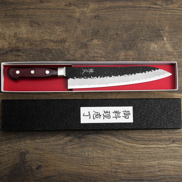 Tsunehisa Aogami Super/SS Kurouchi Red Nóż Szefa kuchni 21 cm