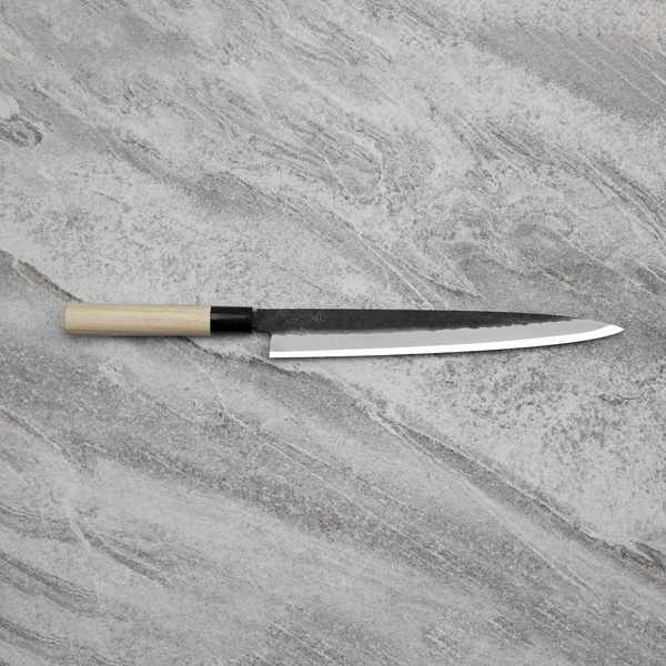 Ittetsu Forge Black Shirogami#2 Nóż Yanagiba 27 cm
