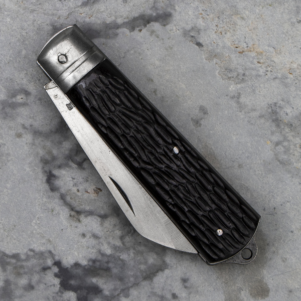 Składany nóż monterski z otwieraczem Black Sheepsfoot 7,2 cm SK-4