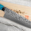 Takeshi Saji BTQ R-2 Damascus Nóż Santoku 18 cm