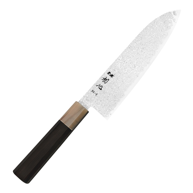 Hatsukokoro Saihyo Mirror SG2 Nóż Santoku 18 cm