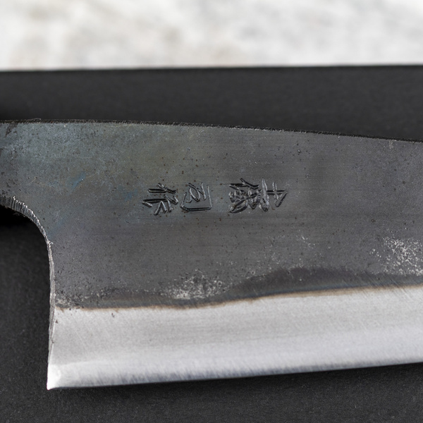 Tsukasa Tokaji Shirogami#1/Iron Kurouchi Mini Nóż Szefa kuchni 10,5 cm