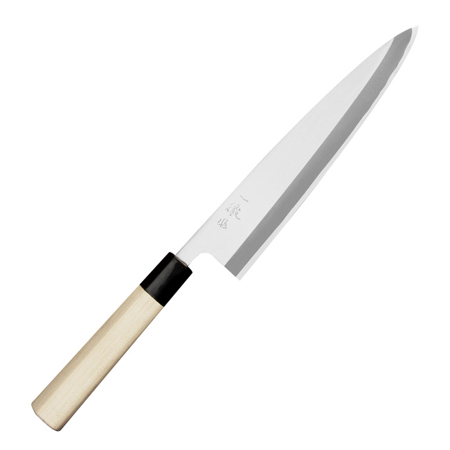 Ittetsu Forge Shirogami#2 Nóż Miroshi Deba 21 cm