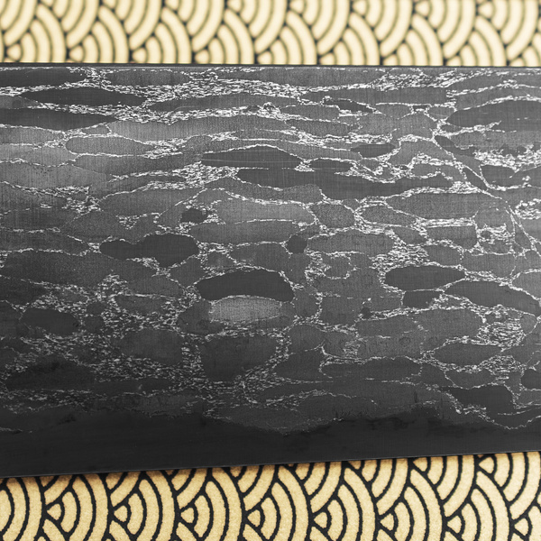 Naoki Mazaki Hon-Sanmai Aogami#1/Iron Wootz Damascus Nóż Kiritsuke Gyuto 21 cm