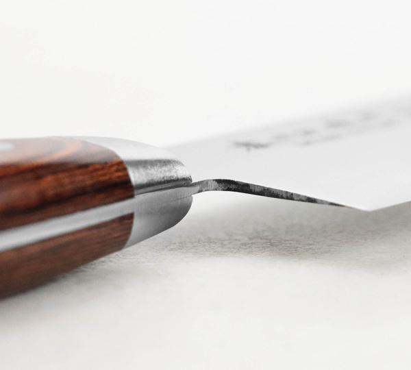 Satake Unique Shirogami#2 Nóż Santoku 17 cm