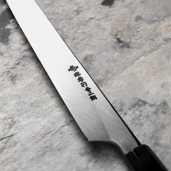 Sakai Takayuki Hien Aogami#2 Nóż Kengata Yanagiba 27 cm