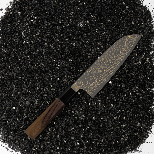 Takeshi Saji RW Gold VG-10 Nóż Santoku 18 cm