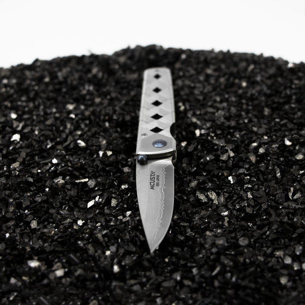Nóż składany Mcusta Shinra Katana Damascus VG-10 7 cm