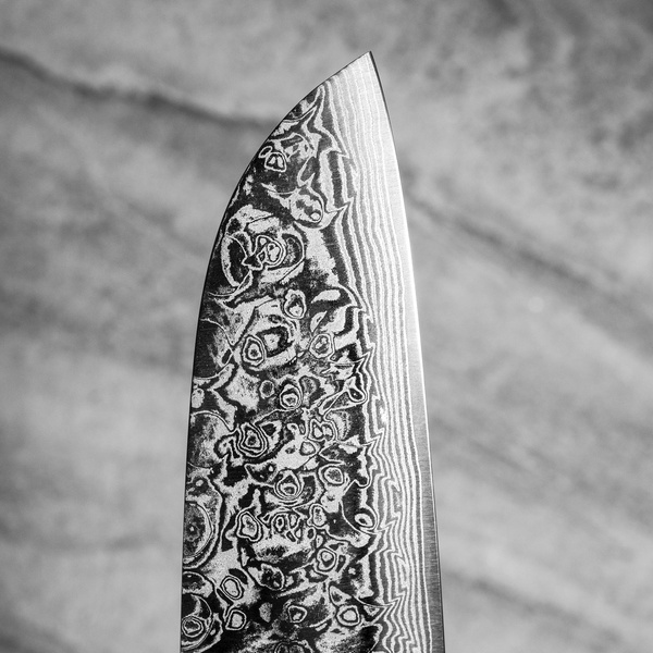 Yoshida Hamono ZDP-189 Damascus Nóż Santoku 18 cm