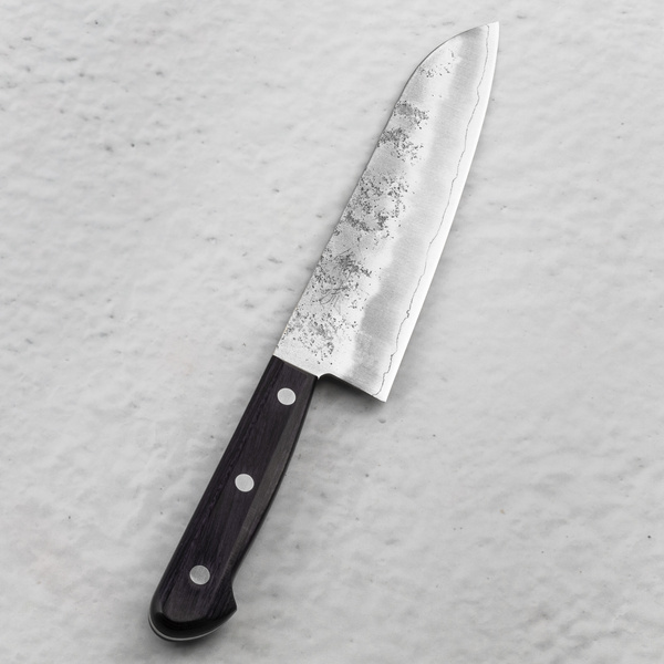 Oul Gingami Nashiji Purple Nóż Santoku 18 cm