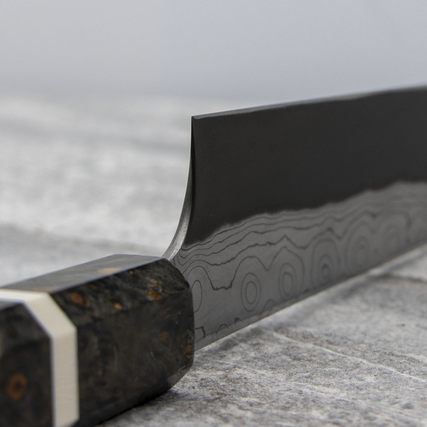 Nigara Hamono Anmon Aogami#2 Nóż Kiritsuke Yanagiba 30 cm