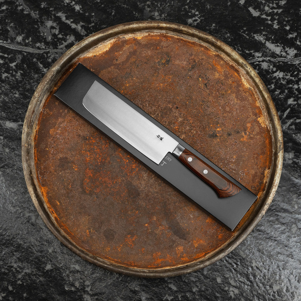 Yasuhiro Gen Shirogami#2/SS Mahogany Nóż Nakiri 16,5 cm