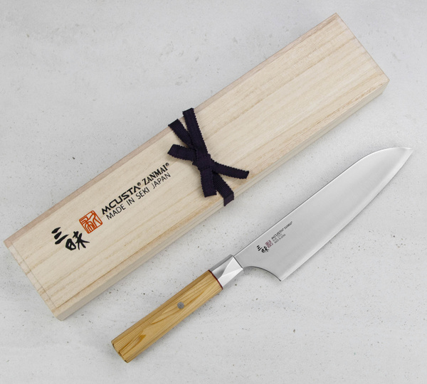 Mcusta Zanmai Beyond Super Aogami Nóż Santoku 18 cm