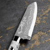 Ryo Nomura Shirogami#2 Damascus DropPoint White