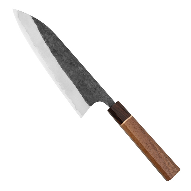 Matsubara Shirogami#1/SS Kurouchi Hammered Nóż Szefa kuchni 20 cm