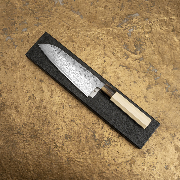 Tsunehisa SW Washiji Damascus Nóż Santoku 16,5 cm