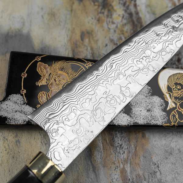 Takeshi Saji Art Fujin Raijin R-2 Nóż uniwersalny 13 cm + Saya