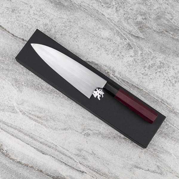 Naoki Mazaki Shirogami#2/Iron Nóż Deba 18 cm