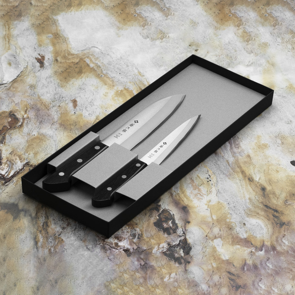 Tojiro Basic VG-10 Zestaw 2 noży uniwersalny 13,5 cm + Santoku 16,5 cm