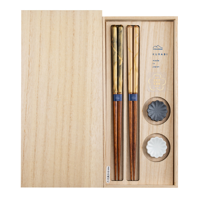 Zestaw Japońskich Pałeczki do sushi Kawai - Kurabi Samon