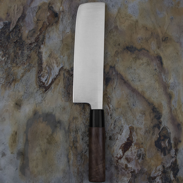 Satake Cutlery Mfg Kenta Walnut Nóż Nakiri 16 cm