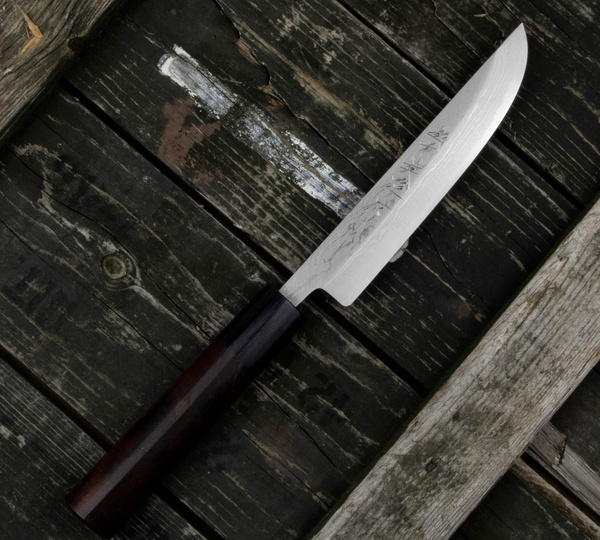 Hideo Kitaoka Shirogami#2 Satin Nóż Matsuba 12 cm