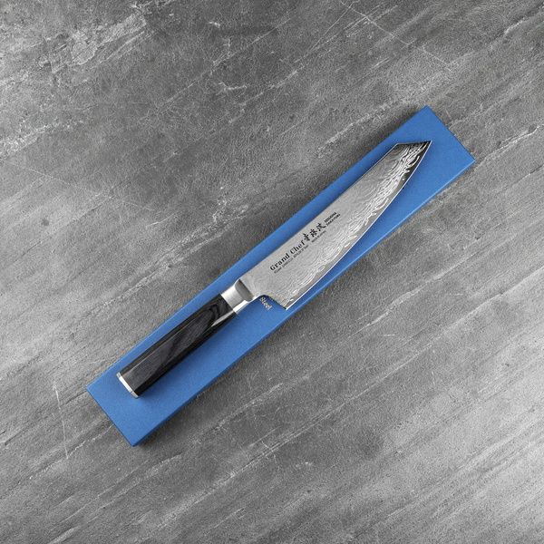 Sakai Takayuki Seigaiha Bohler N685 Damascus Nóż Kengata 19 cm