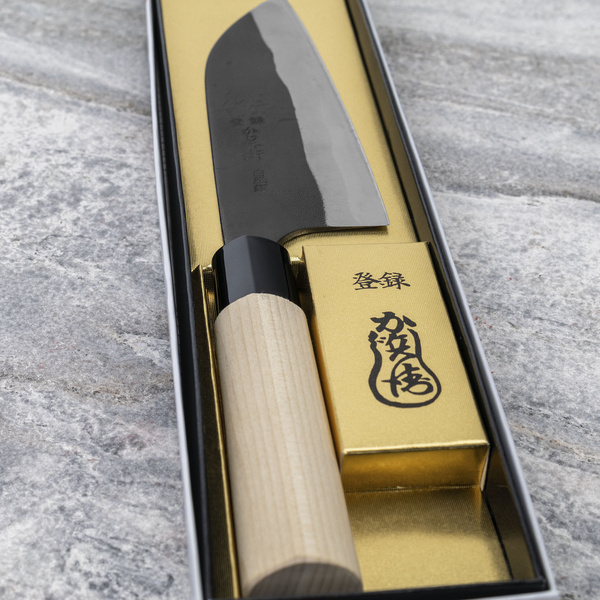 Kajibe Shirogami#2/Iron Nóż Santoku 15 cm