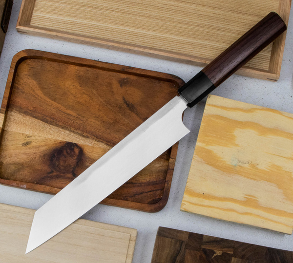 Hideo Kitaoka Shirogami Black Oktagon Nóż Kiritsuke 21 cm