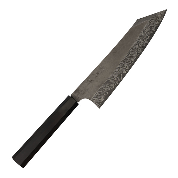 Nigara Hamono Silver#3 Etching Damascus Nóż Kiritsuke Gyuto 21 cm