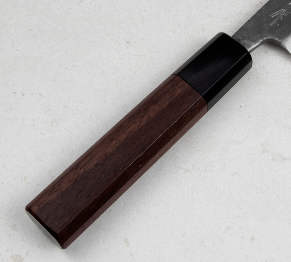 Hideo Kitaoka Shirogami Black Oktagon Nóż Kaisaki 12 cm