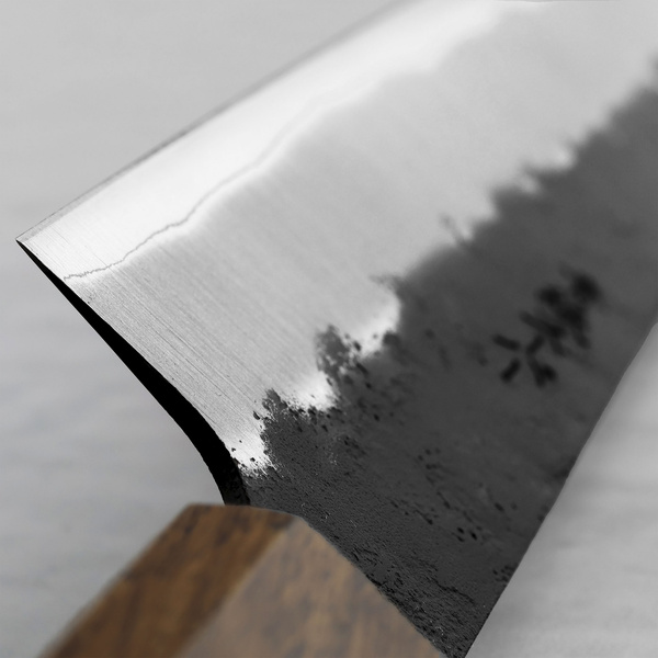 Oul Aogami Super/SS Black Nashiji Nóż Sujihiki 27 cm