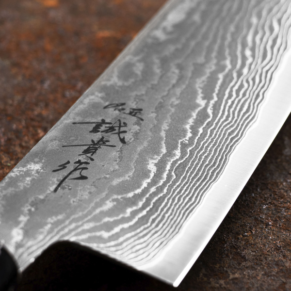 Shigeki Tanaka SG2 Heban Nóż Santoku 16,5 cm