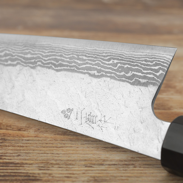 Nigara Hamono VG-10 Damascus Nóż Kiritsuke Gyuto 24 cm