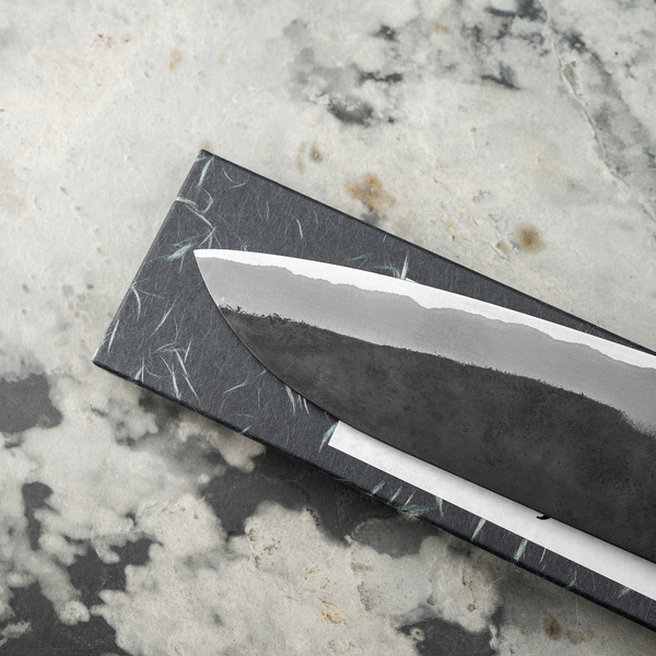 Shiro Kamo Aogami Super/SS TQ Nóż Santoku 16,5 cm