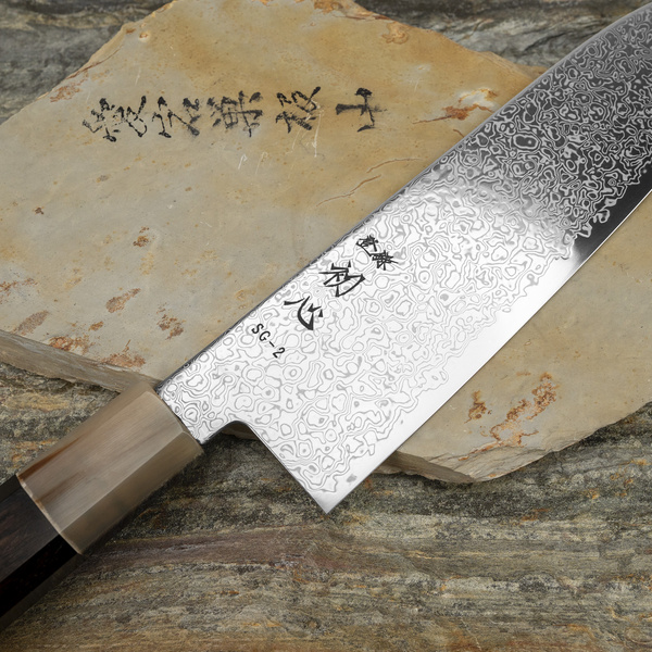 Hatsukokoro Saihyo Mirror SG2 Nóż Santoku 18 cm
