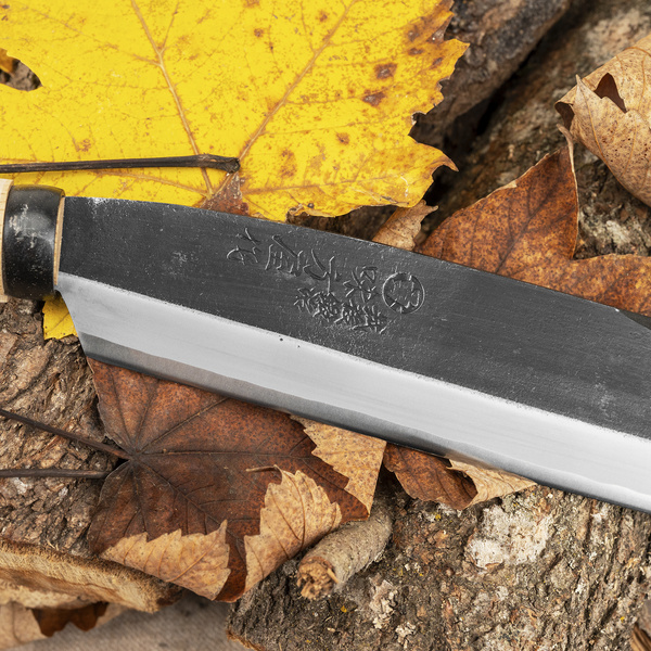 Mutsumi Hinoura Hatchet Nóż Outdoor SK-5 18 cm + Drewniana Pochwa