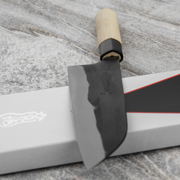 Kajibe Shirogami#2/Iron Nóż Santoku 16,5 cm