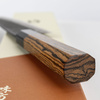 Mutsumi Hinoura Shirogami#2/Iron Nashiji Nóż Santoku 18 cm