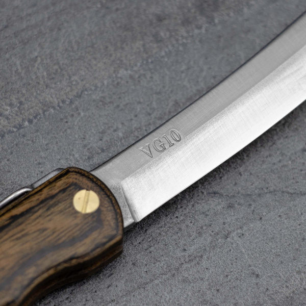 Nóż kieszonkowy Higonokami Kanekoma Woody VG-10 Brown 7,5 cm
