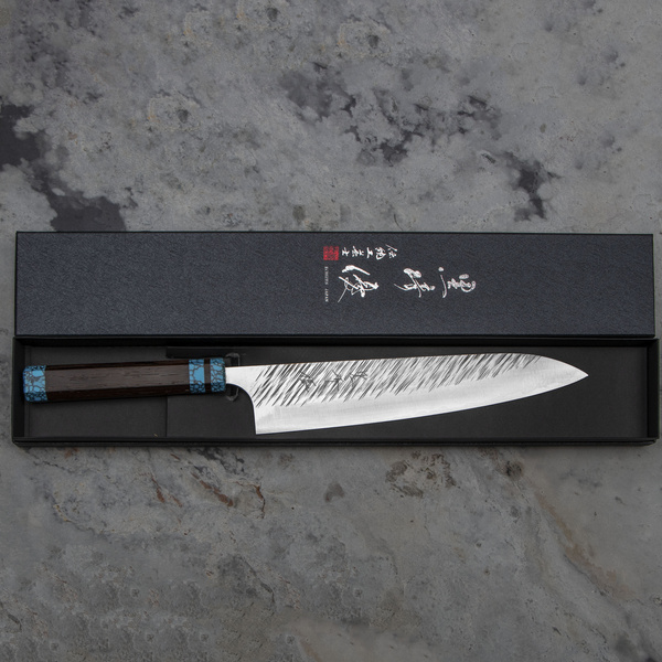 Yu Kurosaki Fujin R2 Turkus Nóż Szefa kuchni 24 cm