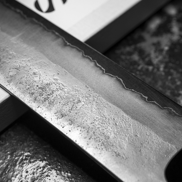 Matsubara Aogami#2/SS Hammered Nóż Nakiri 16 cm