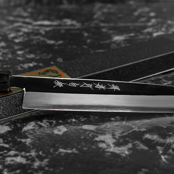 Sakai Takayuki Hakugin AUS-8 Mirror Finish Nóż Yanagiba 24 cm